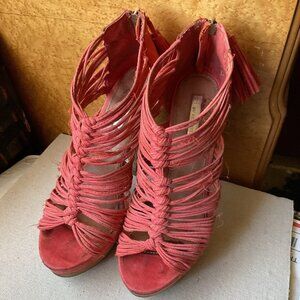 H by HALSTON Strappy Platform Stiletto Heels